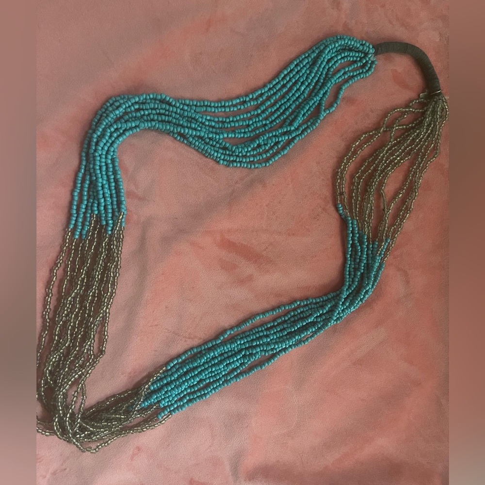 Long beaded necklace